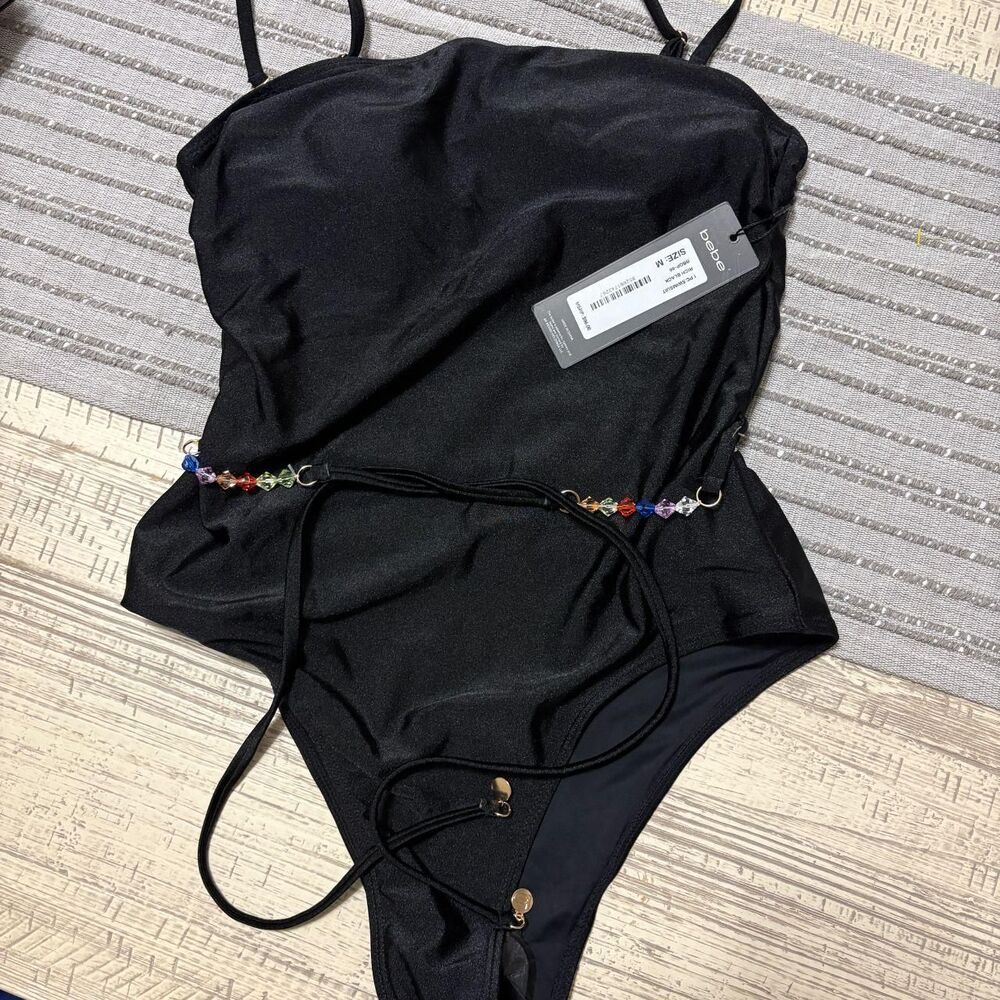 Bebe Women's Black Swimsuit-one-piece